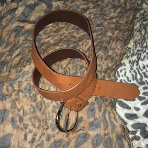 Tan Synthetic/Vegan Leather Belt